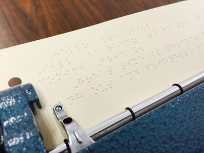 transcribing with a Perkins Braille Writer
