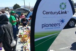 CenturyLink Pioneers Providing Beeping Easter Eggs and Goodies and Entertainment at Annual Easter Party