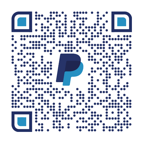 QR Code image for smart phones to donate using PayPal