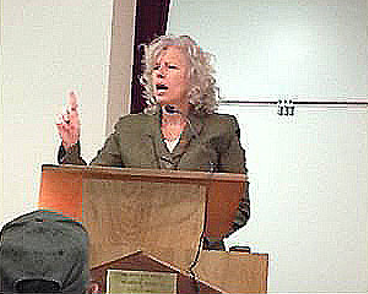 Ramona Rice ucb conference chair speaking at a ucb conference