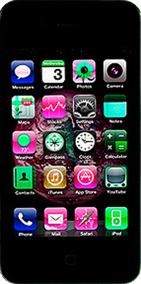 iPhone displaying Apps.