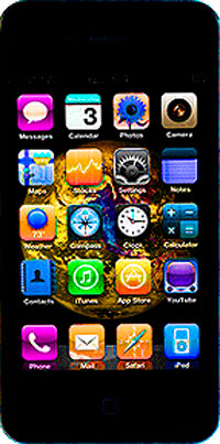 iPhone displaying Apps.